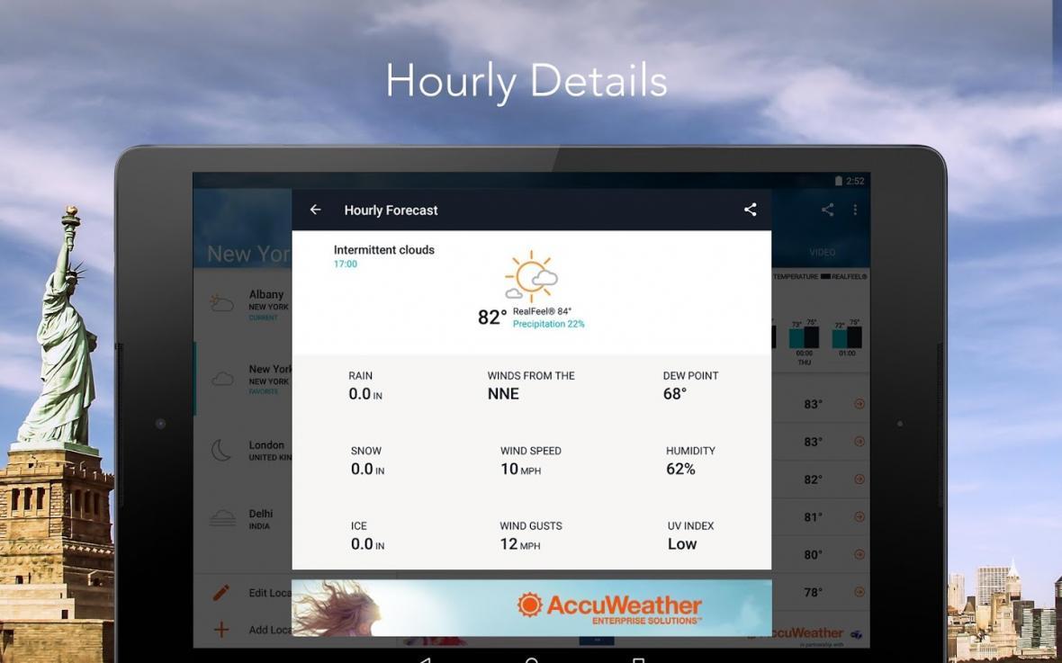 دانلود AccuWeather Platinum 5.6.4 بهترین نرم افزار هواشناسی اندروید
