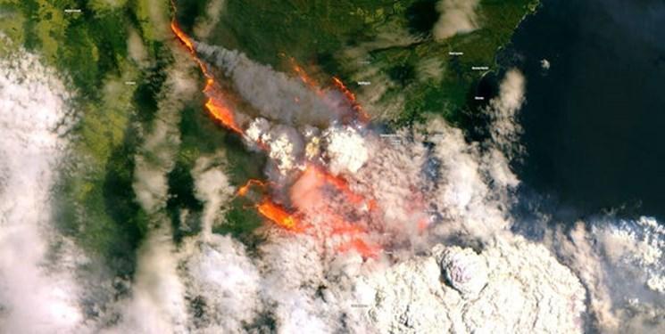 عکسی عجیب آتش سوزی استرالیا از ایستگاه فضایی