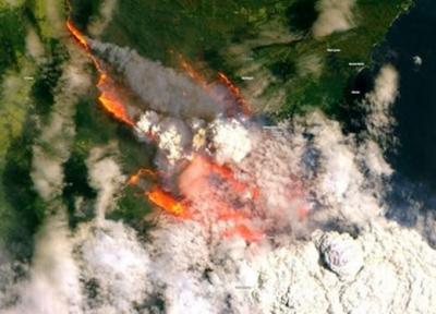 عکسی عجیب آتش سوزی استرالیا از ایستگاه فضایی